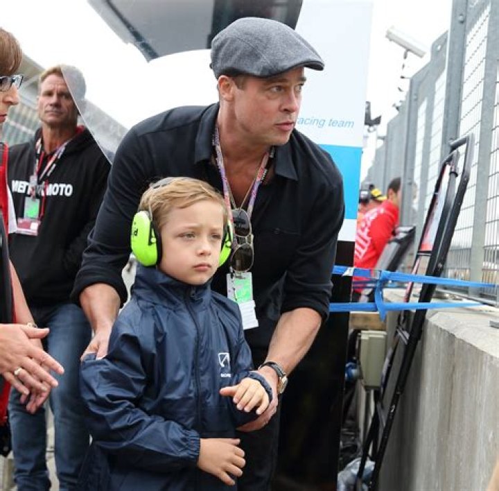 Brad Pitt’s Youngest Son Knox Bonds With His Famous Dad at the Racetrack!