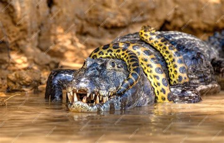 Huge Olive Python Swallows A Crocodile Whole In Australia