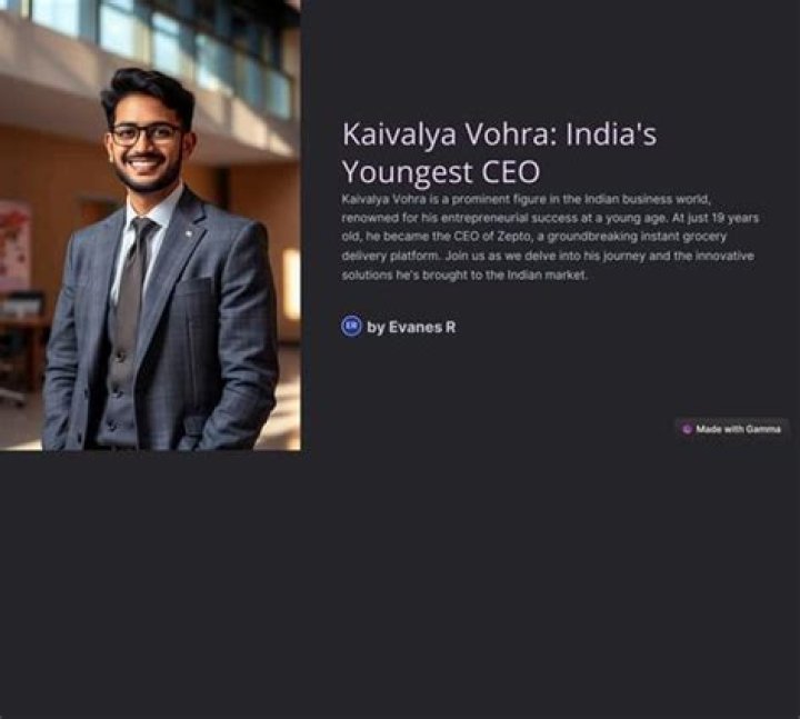 Kaivalya Vohra (Zepto) Wiki, Biography, Net Worth, Age, Parents, Education, College & More