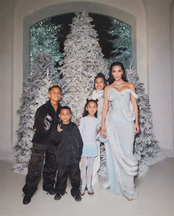 Kanye West's Balmain Jacket Appears In Kim Kardashian Holiday Pics, He Takes Kids To Lakers