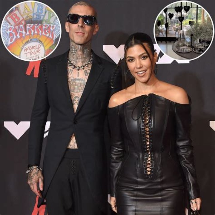 See Photos of Kourtney Kardashian and Travis Barker’s Rock ‘n’ Roll-Themed Gender Reveal Party