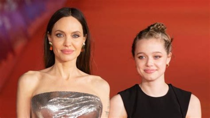 Shiloh Jolie-Pitt Wears Black Overall Shorts and T-Shirt on Family Ice Cream Run in Italy