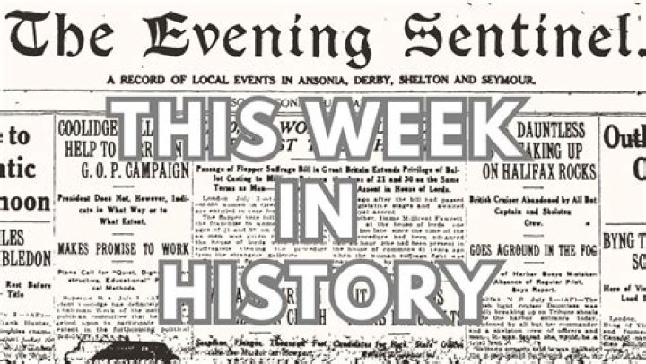 This Week In History News, Jul. 30