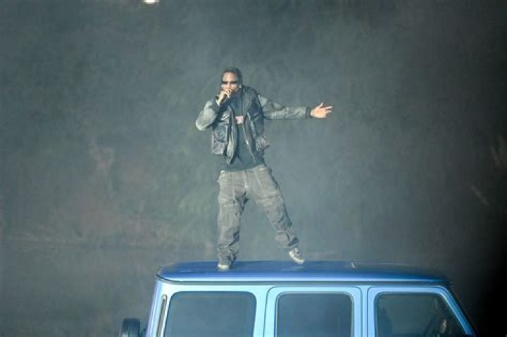 Travis Scott Performs At The New Mercedes-Benz Showcase